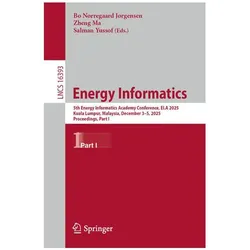 Energy Informatics, Fachbücher von Bo Nørregaard Jørgensen, Salman Yussof, Zheng Grace Ma, Salman, Zheng Yussof, Grace Ma