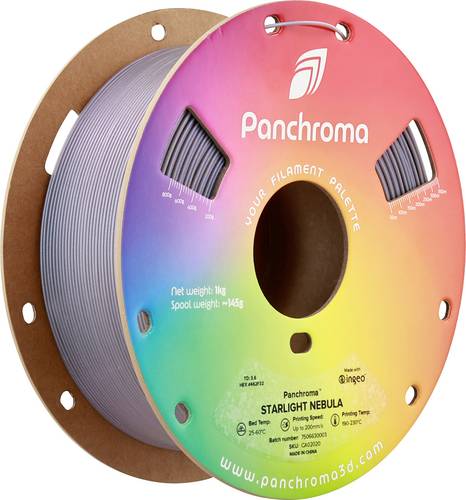 Polymaker CA02020 Panchroma Starlight Filament PLA Mehrfarbig, Farbwechsel 1.75mm 1000g Starlight Nebula, Violett 1St.
