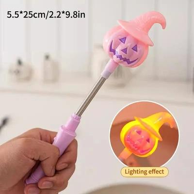 Uplift Essentials Halloween Pumpkin LED Hand Shaker Flashlight pink