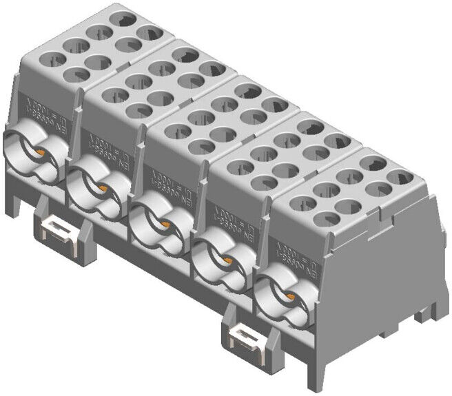 Pollmann Connecteur de dérivation gris HLAK 25-5/10 GR-S (2080519)