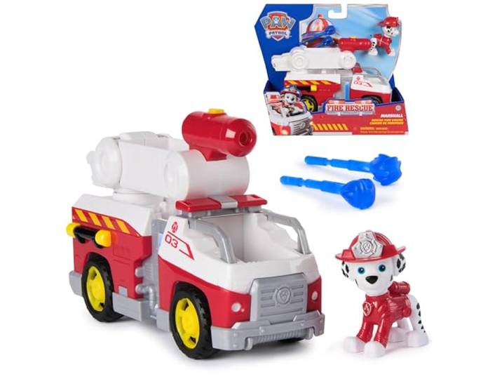 Paw Patrol, Fire Rescue Marshall brandweerauto met figuur, vanaf 3 jaar
