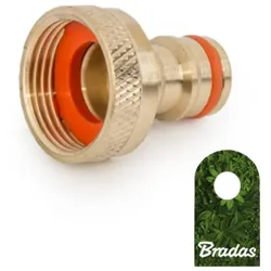 Hahnanschluß Hahnstück Innengewinde 3/4" Messing BRADAS BR-2195