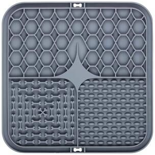 Uplifted Finds Stress Relief Silicone Distraction Lick Mat gray 5 Pcs