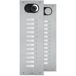 Comelit IX0112 Frontplatte Switch, 12 Teilnehmer, 1-reihig, V4A