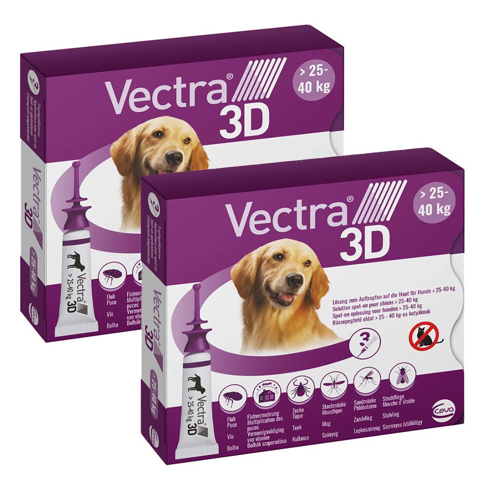 Vectra 3D Hunde U 25-40Kg Doppelpack 2x3 St Lösung