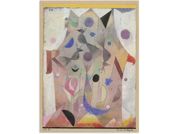 Alu-Dibond-Druck ARTLAND Persische Nachtigallen. 1917 , bunt (farbe bild(er): bunt), B:30cm H:40cm, Bilder, Alu-Dibond-Druck, für Innen- und Aussenbereich geeignet, Outdoorbild