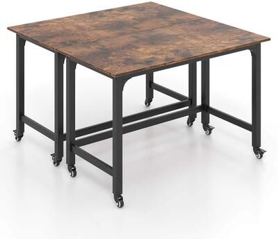 1/2/4PCS Conference Table Rolling Seminar Table Meeting Study Desk