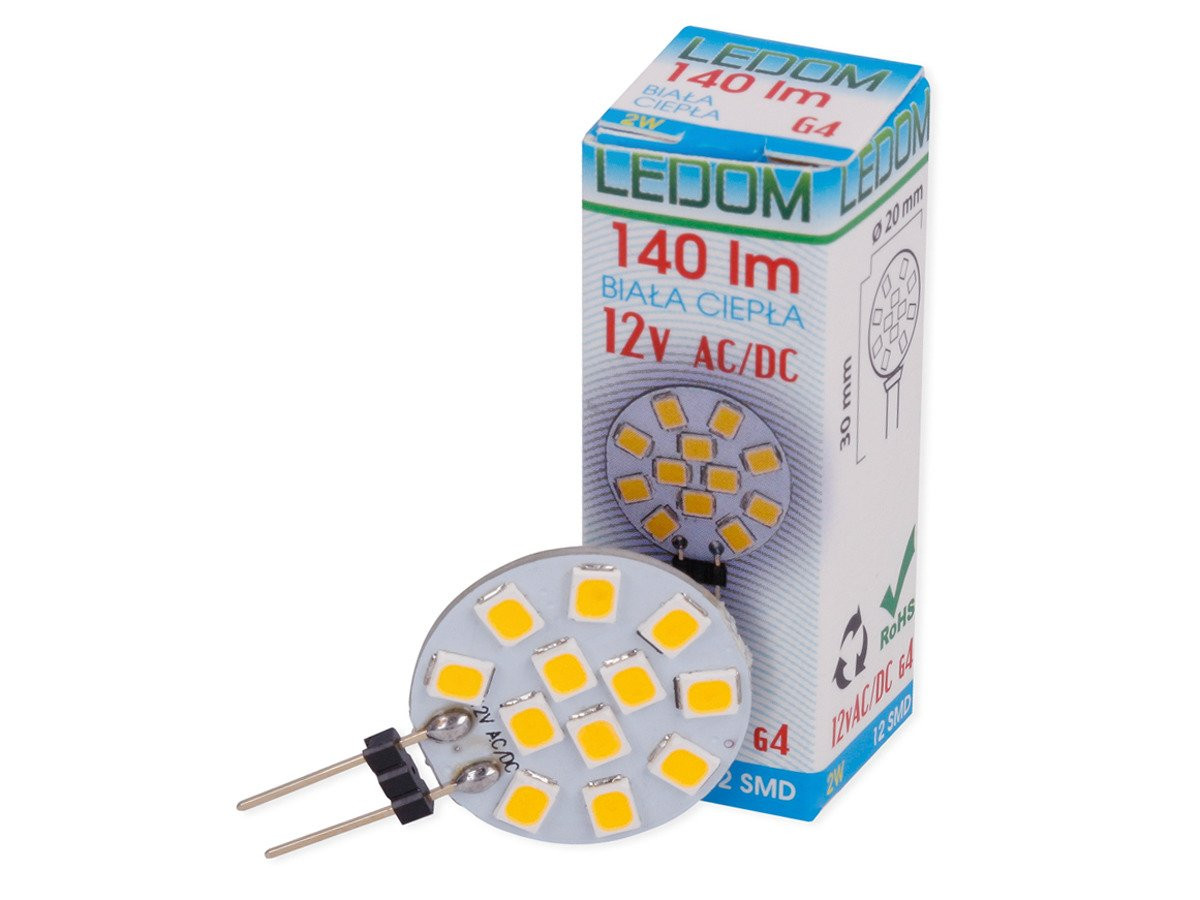 LED-Line G4 2W 12V LED-lamp, Warm wit 3000K, 140 lumen, Stiftsokkel