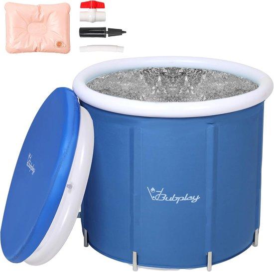 Famanu Aufblasbares Eisbad Extra Groß - 105 Liter mit Deckel