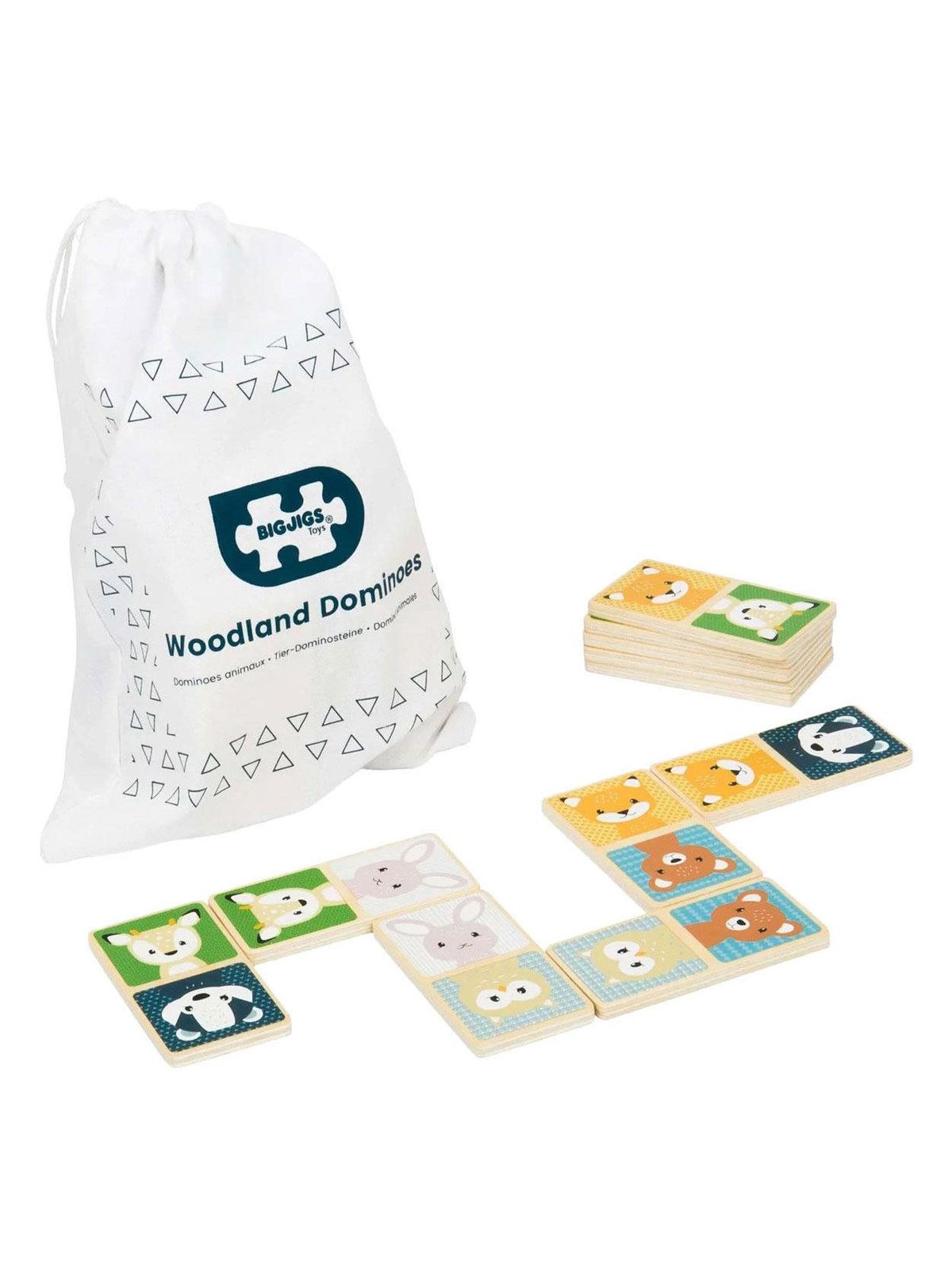 Bigjigs Wooden Domino Wild Animals