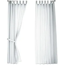 VORHANG 2ER SET POTSDAM HxB 225x140 cm Weiß