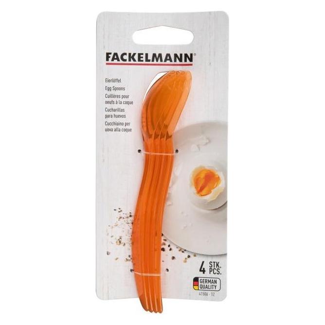 Fackelmann Eierlöffel Kst.bunt 14,5cm 4er (4 Stk., Löffel) (FACKELMANN) Mindestbestellmenge: 6 Stück