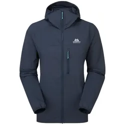 Mountain Equipment Aerofoil Hooded Wmns Jacket Blue Nights - 14