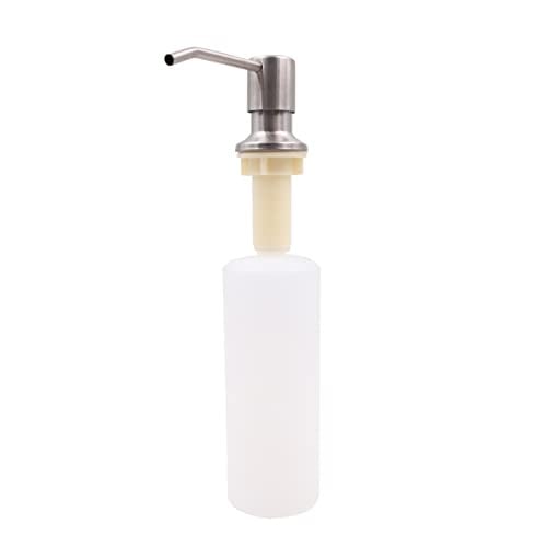 WANGCL Zeepdispenser 300ml van Roestvrij Staal voor Keuken en Badkamer - Zilver