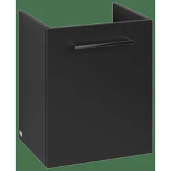 Villeroy & Boch Avento Waschtischunterschrank, eine Tür, Anschlag links, 430x514x384mm, Griff chrom Glanz, A88700VL, Farbe: Volcano Black
