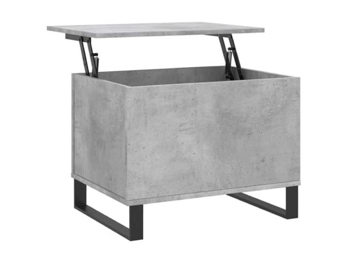 Couchtisch, klappbar, aus Holz, Betongrau, 60 x 44,5 x 45 cm