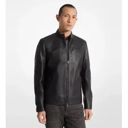 Michael Kors für Herren. CB98CF17KS Schwarze Racer-Lederjacke (L), Lässig