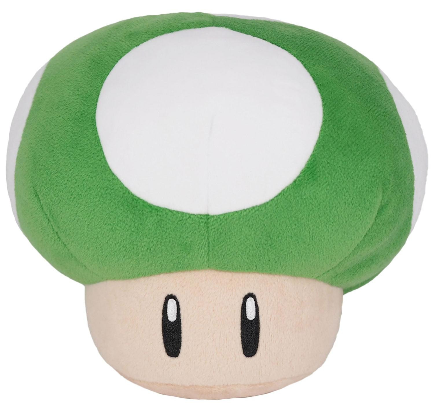 Super Mario Champignon 1-up Knuffelbeer, Groen