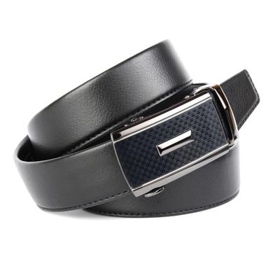 Ledergürtel ANTHONI CROWN, Herren, Gr. 95, schwarz, Leder, unifarben, Gürtel Ledergürtel, Eleganter Gürtel in Hirschprägung und einzigartiger Schließtechnik