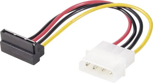 Renkforce Strom Adapter [1x IDE-Strom-Stecker 4pol. - 1x SATA-Strom-Buchse 15pol.] 0.15m Schwarz, Rot, Gelb