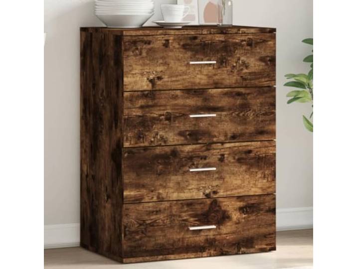HEFZGDB Sideboard Weiß 60x39x80 cm aus Holzwerkstoff im modernen Design für die Wohnzimmereinrichtung, robust mit feuchtigkeitsbeständiger Oberfläche und langlebig mit hoher Stabilität
