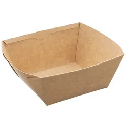 MONOUSO - Rechteckige Salatschüssel aus Kraftpapier 1.000ml 19x16x7cm (300 Stück)