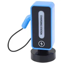 Lean Toys Ferngesteuerte Ladestation für Elektro-Sportwagen, blau