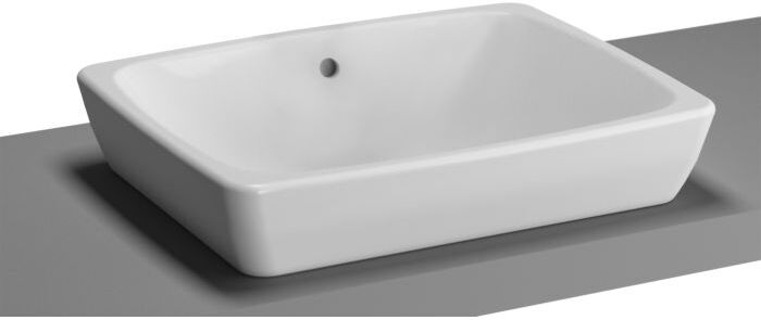 Vitra Metropole Aufsatzwaschtisch 5667B0030012 50x40cm, weiß, geschliffen, mit Überlauf