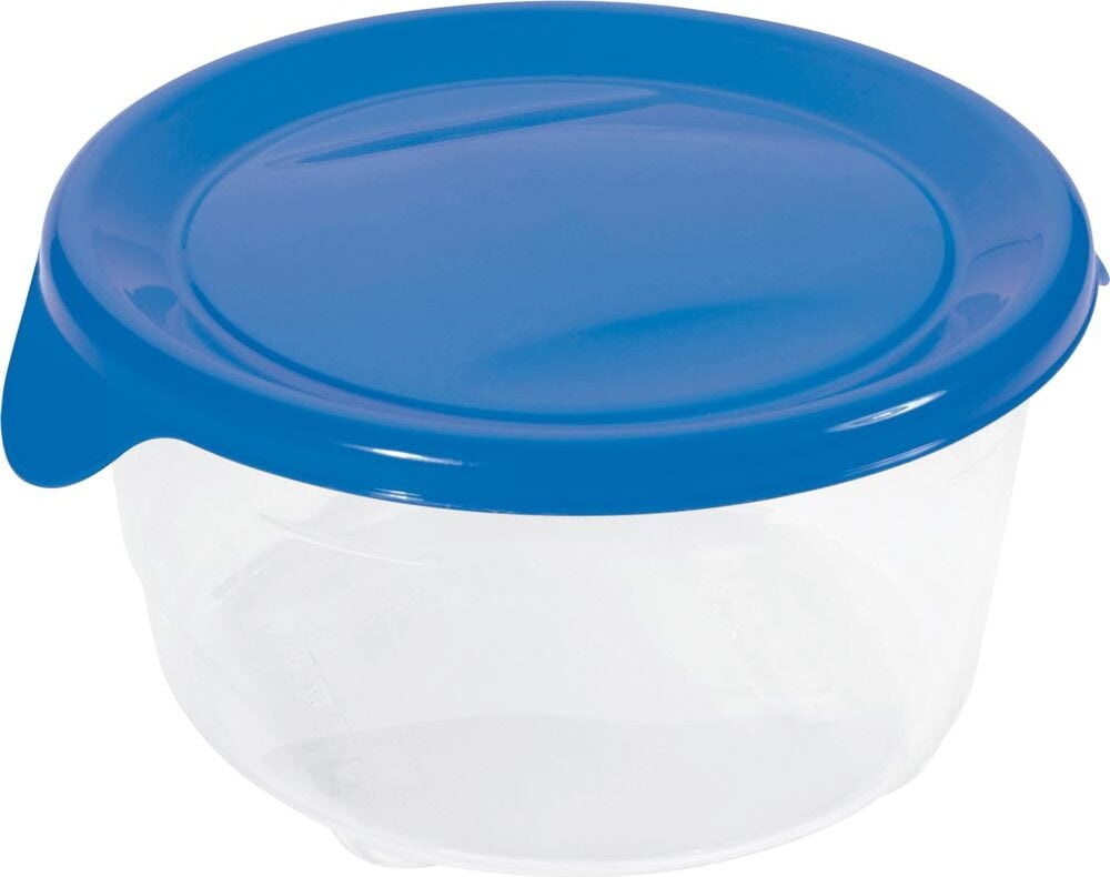 Curver Fresh&Go voedselcontainer, rond, 0,5 liter, blauw/transparant