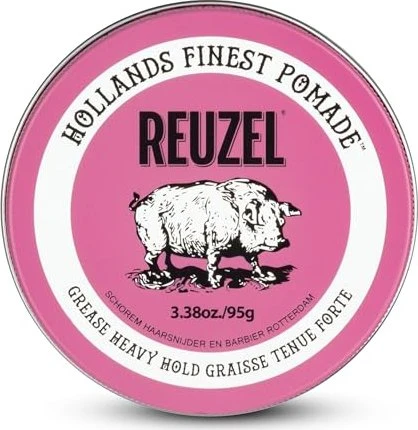 Reuzel - Pink Heavy Hold Grease Pomade 113 ml (Haarwachs, 95 ml) (256711)