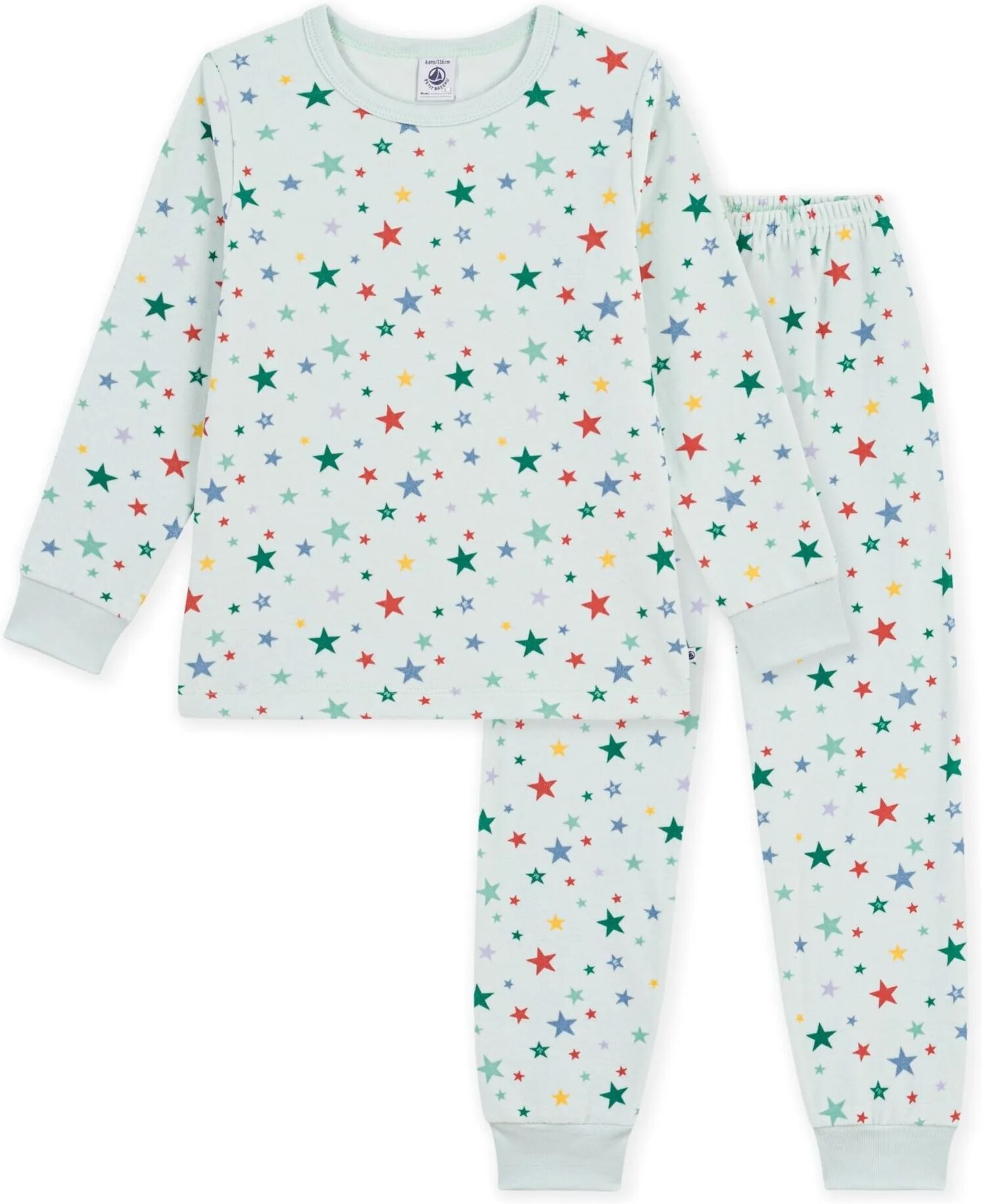 Petit Bateau Pyjama Etoiles Velours Coton Bio Vert 3 ans