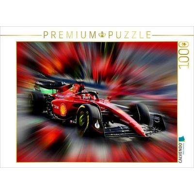 CALVENDO Puzzle Beim Saisonauftakt 2022 in Bahrain dominierte der Monegasse Charles Leclerc das Rennen und siegte für die Scuderia Ferrari. | 1000 Tei