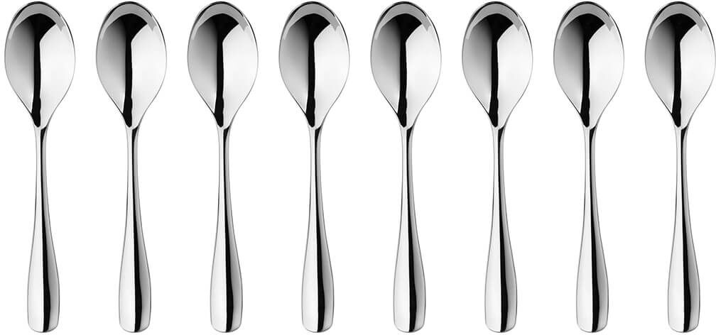 Robert Welch Warwick Bright Set of 8 Coffee Spoons