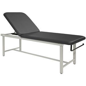 Teqler Behandlungsliege T146553, aus Metall, anthrazit, 2 Zonen, Kopfteil verstellbar, bis 227 kg