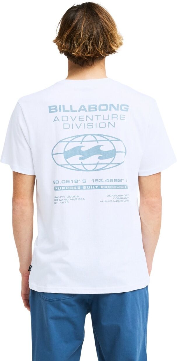 T-Shirt BILLABONG "Coordinates", Herren, Gr. M, weiss (weiß), Obermaterial: 100% Baumwolle., Shirts T-Shirt weiß M