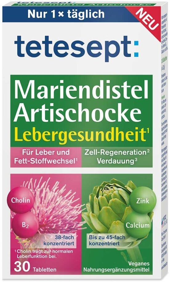 Tetesept Mariendistel Artischocke Tabletten 30stk