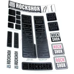ROCKSHOX Sticker Decal Set für 30 | 32 | RS1 Federgabel | farbig neon