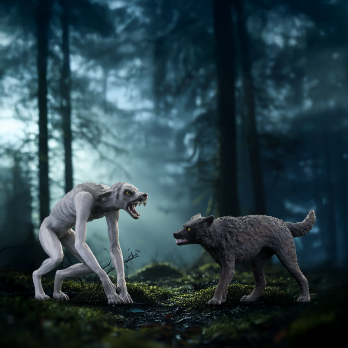 Schleich Harry Potter Werewolf vs. Animagus Figure Set - 16 x 15.5 x 18 cm - Suitable for Ages 6 to 12