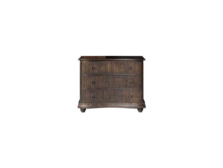 Commode en bois de manguier cuivre, 3 tiroirs, avec rangement, dr