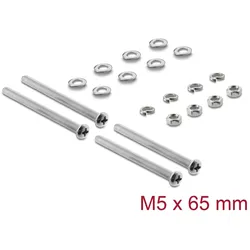 Delock Lüfterschrauben Set M5 x 65 mm 20-teilig
