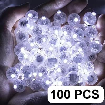 Inspired Living GlowLite Mini LED Balloon Lights For Parties & Paper Lanterns 100pcs white