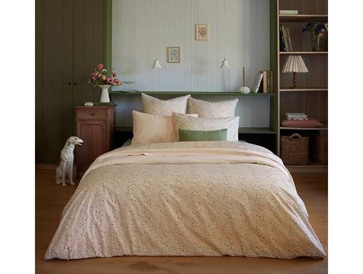 Housse de Couette imprimée en Percale de Coton\, Cottage\, 200 x 200 cm\, ESSIX