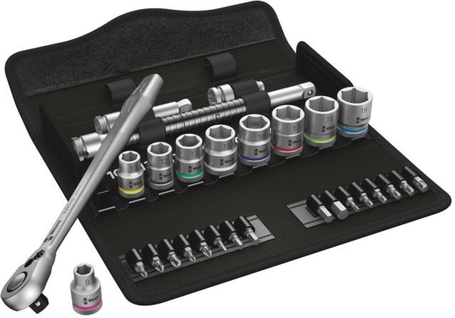 Wera Knarrenset Zyklop 8001 SB8 Ratschenset, 29 teilig