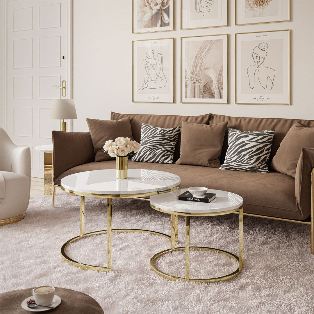 Fairmont Park Micheroux 2 Piece Coffee Table White