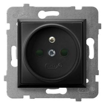Ospel ARIA Lizdas single su/u su mit Shutters für Strompfade juoda metallic GP-1UZP/m/33 (GP-1UZP/m/33)