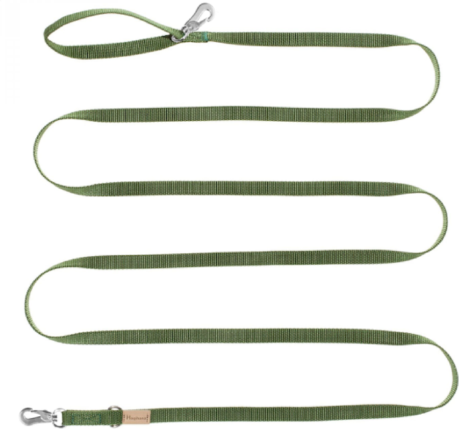 Haqihana Guinzaglio in Nylon Verde 3 mt / 15 mm