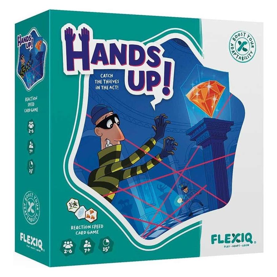 Asmodée FlexiQ Dice & Card Board Game 'Hands Up!' 112045 from 7+ Years (Deutsch, 2 - 6 Spieler) (FXG102)