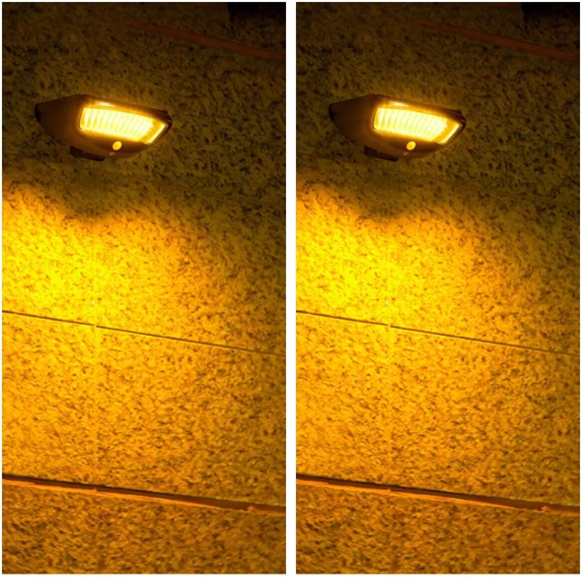 INF Lampe Murale Solaire à Détecteur de Mouvement pour Éclairage Extérieur Lumières blanches chaudes