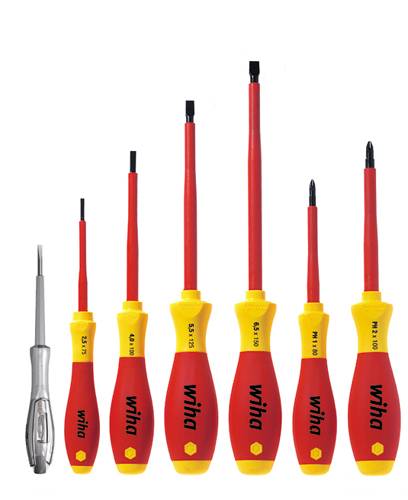 Wiha VDE Schraubendreher-Set 7teilig Schlitz, Kreuzschlitz Phillips