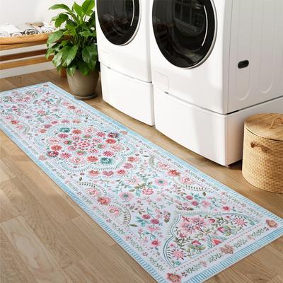 Garvee Vintage Mandala Floral Print Area Rug